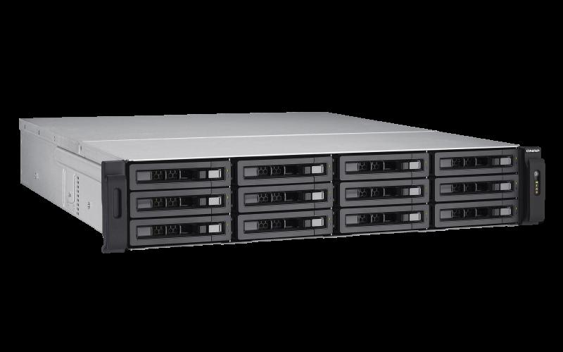 QNAP TSEC1280UE34GER2 - NAS 12 Bahias / INTEL XEON E3 QUAD CORE /  10GbE / 4GB RAM / iSCSI NAS / Esc