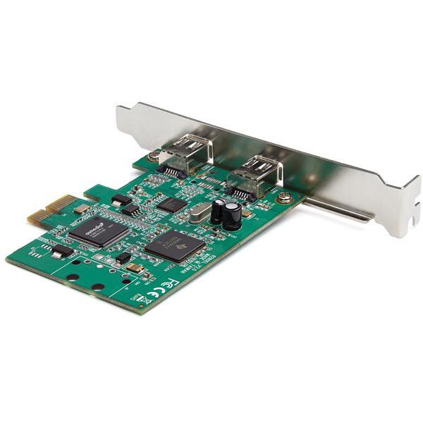 StarTech.com Adaptador Tarjeta FireWire PCIe de 2 Puertos - Firewire 1394a
