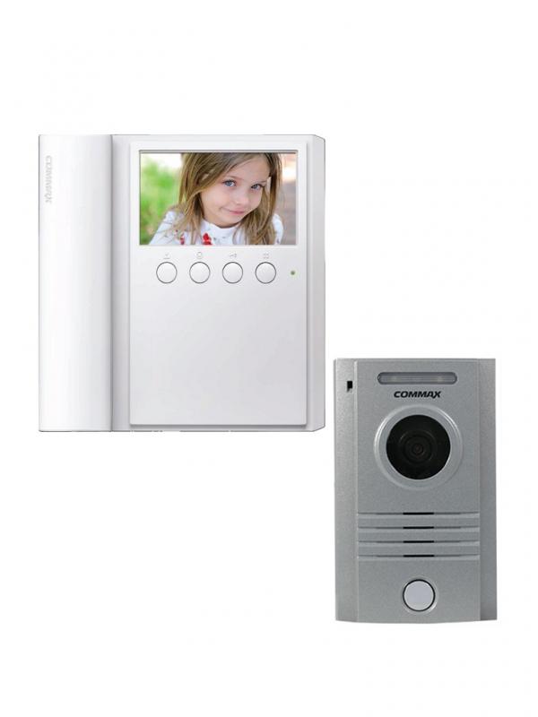 COMMAX PAQCMV43FRENTE - Frente de calle modelo DRC40K para exteriores con luz led y monitor CMV43A d