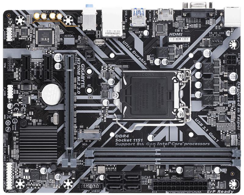Gigabyte H310M M.2 2.0 placa base LGA 1151 (Zócalo H4) Intel H310 Express