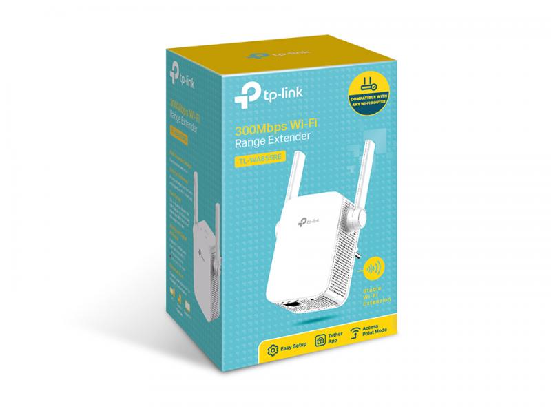 TP-LINK TL-WA855RE extensor de red Transmisor y receptor de red Blanco