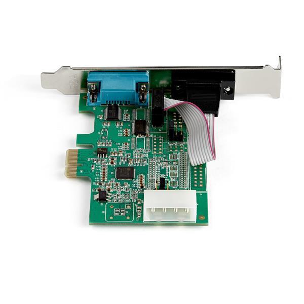 StarTech.com Tarjeta Adaptadora Serial PCI Express RS232 de 2 Puertos - UART 16950 - con Caché FIFO