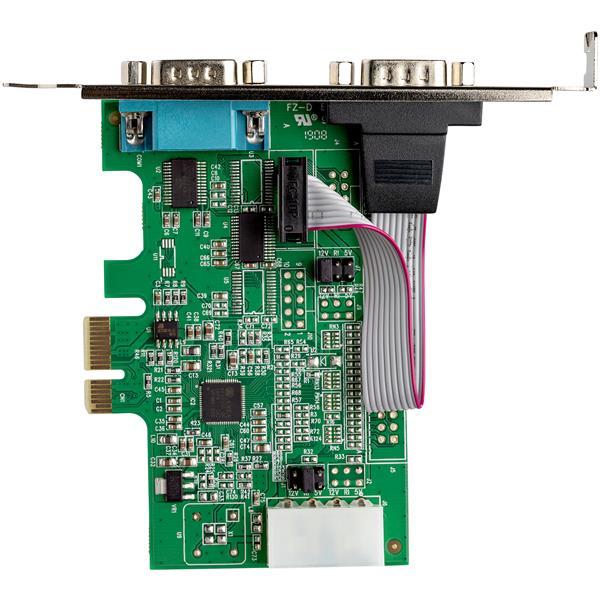 StarTech.com Tarjeta Adaptadora Serial PCI Express RS232 de 2 Puertos - UART 16950 - con Caché FIFO