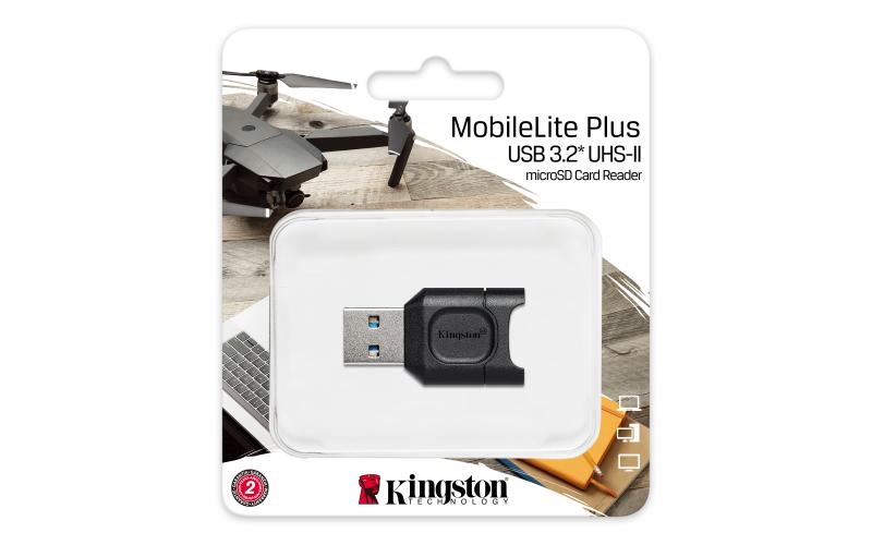 Kingston Technology MobileLite Plus lector de tarjeta Negro USB 3.2 Gen 1 (3.1 Gen 1) Type-A