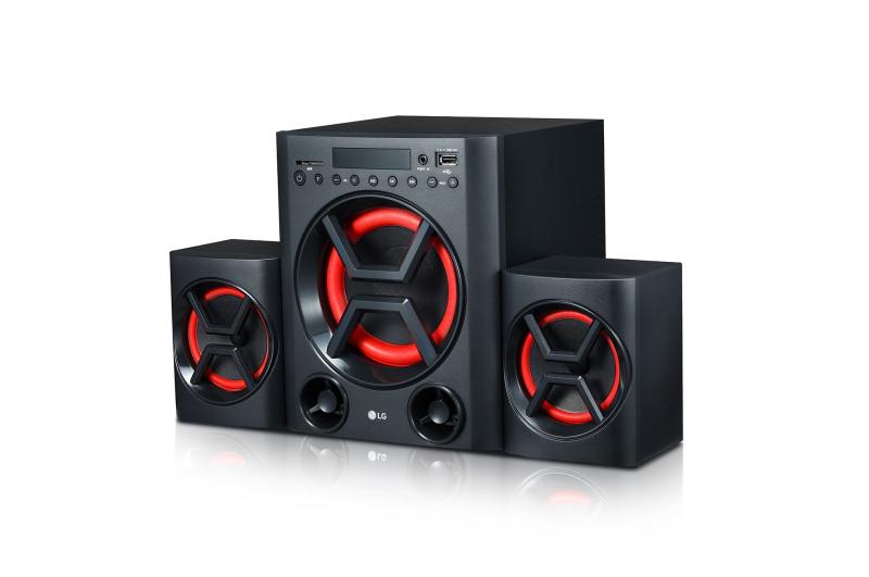 LG XBOOM juego de altavoz 2.1 canales 40 W Negro, Rojo
