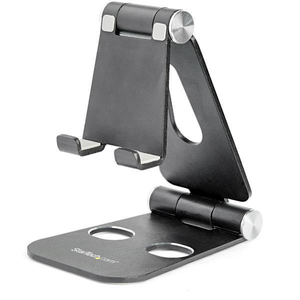 StarTech.com Soporte de Escritorio para Celular y Tablet - Multi Ángulo - Plegable - de Color Negro