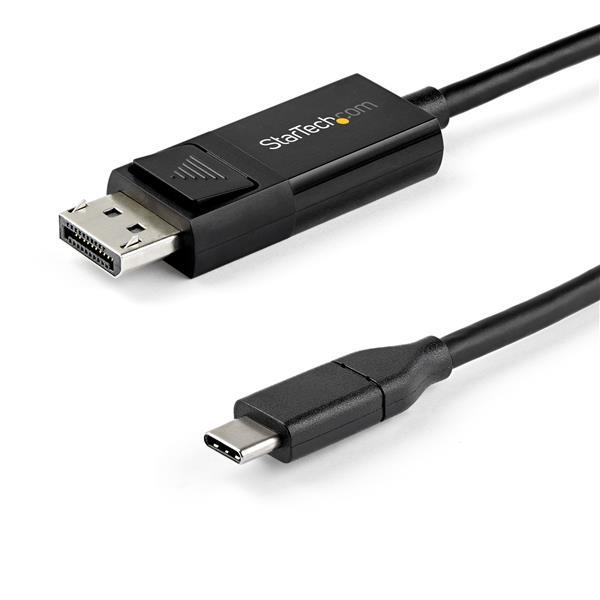 StarTech.com Cable Convertidor USB-C a DisplayPort 1.4 de 2m - Bidireccional