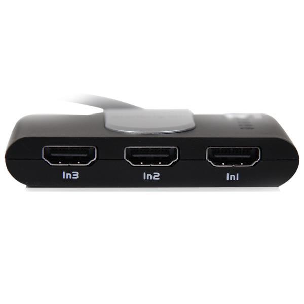 StarTech.com Conmutador Automático de Video HDMI 3 Puertos Control Remoto - Switch Selector Tres En