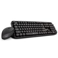 KIT DE TECLADO/MOUSE OPTICO INALAMBRICO 2.4 GHZ TECHZONE NEGRO 104 TECLAS  TZ19COMB01-INA