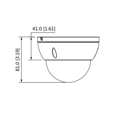 DAHUA IPC-HDBW2231E-S-S2  - Cámara IP Domo Antivandálica de 2 Megapixeles/ Lente de 2.8mm/ 106 Gra