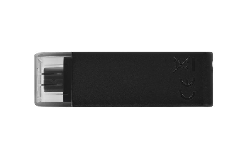Kingston Technology DataTraveler 70 unidad flash USB 128 GB USB Tipo C 3.2 Gen 1 (3.1 Gen 1) Negro