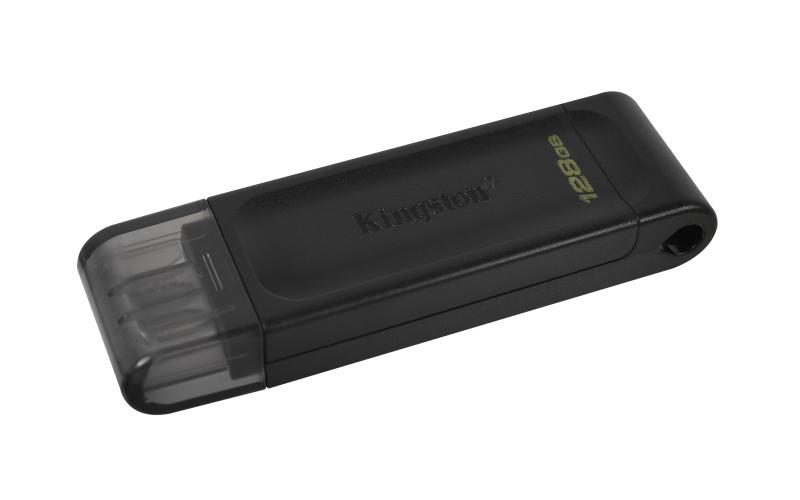 Kingston Technology DataTraveler 70 unidad flash USB 128 GB USB Tipo C 3.2 Gen 1 (3.1 Gen 1) Negro