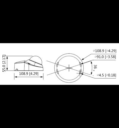 DAHUA IPC-HDBW3241F-AS-M - Camara IP Domo Antivandalica de 2 Megapixeles/ WizSense/ Lente de 2.8 mm/