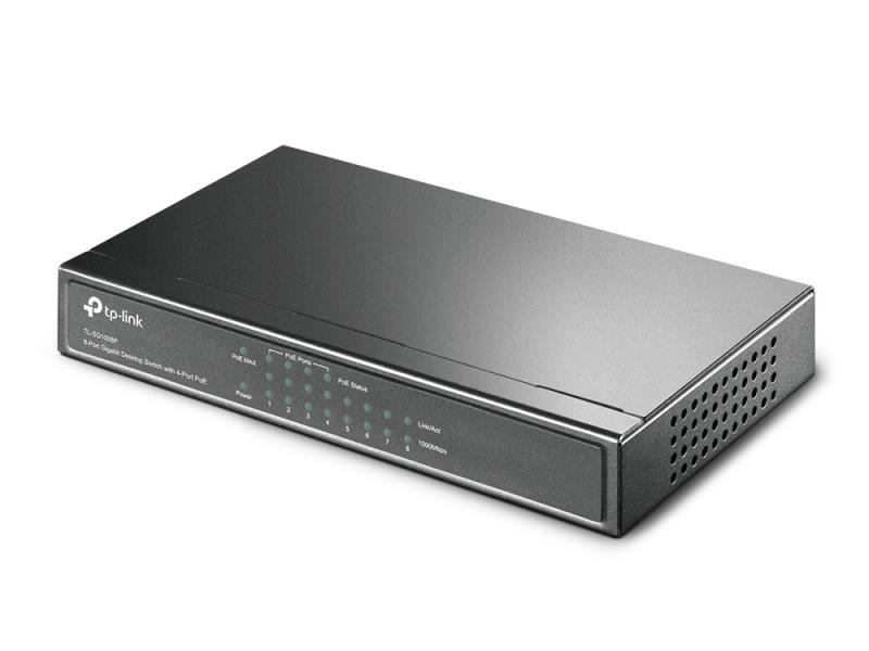 TP-LINK TL-SG1008P dispositivo de redes Gigabit Ethernet (10/100/1000) Avellana Energía sobre Ether