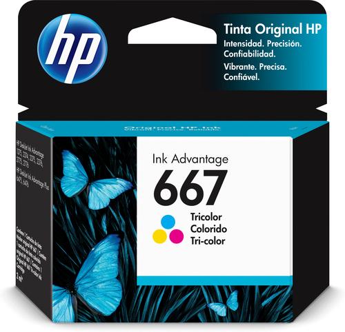 HP 667 Tri-color Original Ink Advantage Cartridge