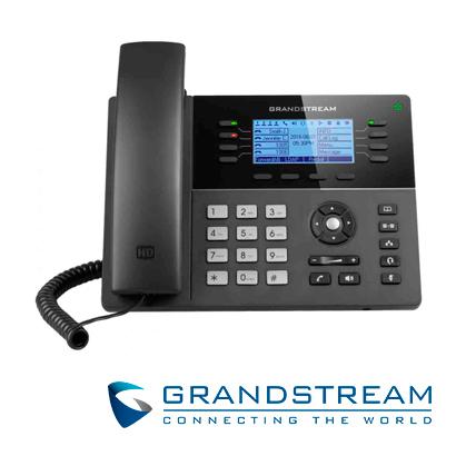 TELEFONO IP EJECUTIVO HD GRANDSTREAM GXP1782 8 LINEAS 4 CUENTAS SIP POE 2PUERTOS 10/100/1000