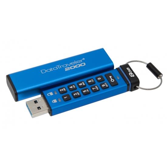 Kingston Technology DataTraveler 2000 8GB unidad flash USB USB tipo A 3.2 Gen 1 (3.1 Gen 1) Azul