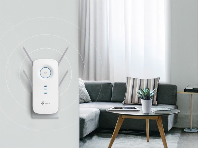 TP-LINK RE650 extensor de red Transmisor de red 10,100,1000 Mbit/s Blanco