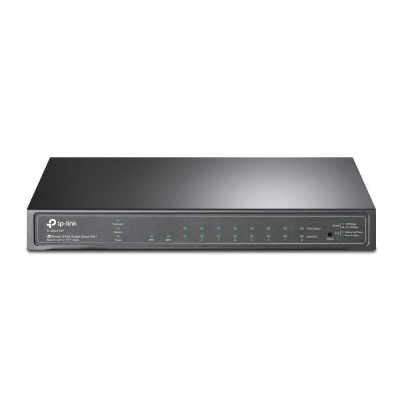 TP-LINK TL-SG2210P Gestionado L2 Gigabit Ethernet (10/100/1000) Negro Energía sobre Ethernet (PoE)