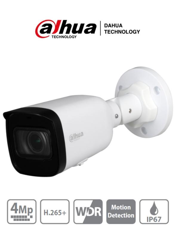 DAHUA IPC-HFW1431T1-ZS-S4 - Camara IP Bullet de 4 Megapixeles/ Lente Motorizado de 2.8 a 12mm/ H.265