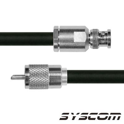 Cable RG214, con conectores BNC Macho /UHF Macho. SBNC-214-UHF-60
