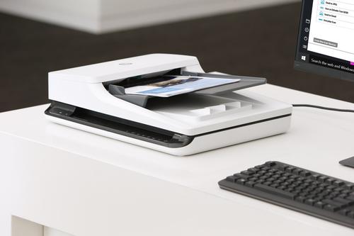 HP Scanjet Pro 2500 f1 1200 x 1200 DPI Escáner de base plana y ADF Negro, Blanco A4
