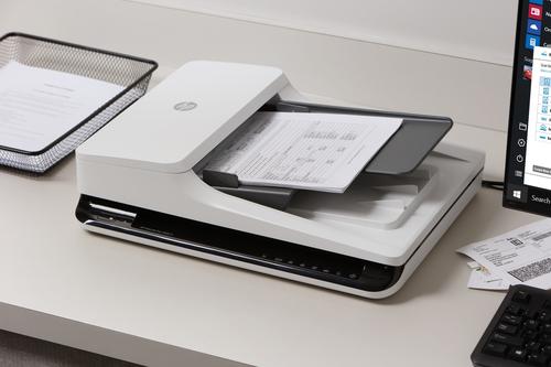 HP Scanjet Pro 2500 f1 1200 x 1200 DPI Escáner de base plana y ADF Negro, Blanco A4