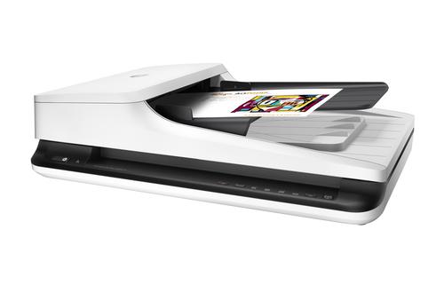 HP Scanjet Pro 2500 f1 1200 x 1200 DPI Escáner de base plana y ADF Negro, Blanco A4