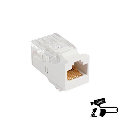 CONECTOR JACK RJ45 PARA CABLE UTP CAT5E SIN PINZAS