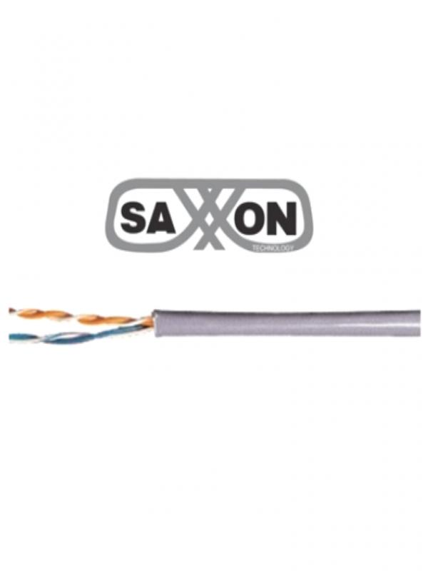 SAXXON OCAT3CCA CABLE UTP CCA/ CATEGORIA 3/ COLOR GRIS/ INTERIOR/ 305 MTS/ PARA TELEFONIA Y OTROS US