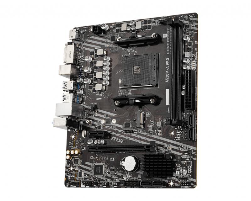 MSI A520M-A PRO Enchufe AM4 Micro ATX AMD A520