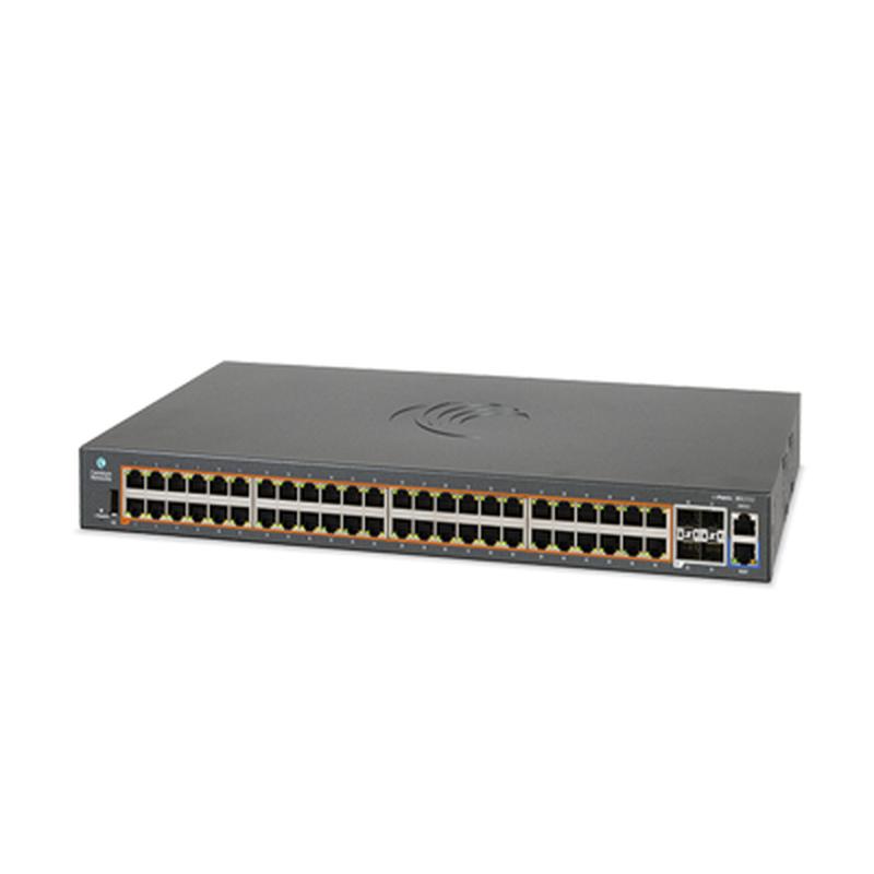 Switch PoE cnMatrix EX2052-P 802.3af/at de 48 puertos Gigabit y 4 SFP+, Capa 3, 400 W, gestión en l