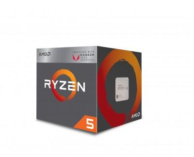 Procesador AMD RYZEN 5 2400G AM4 - AMD Ryzen 5, 3, 6 GHz, 4 núcleos, Socket AM4, 2 MB