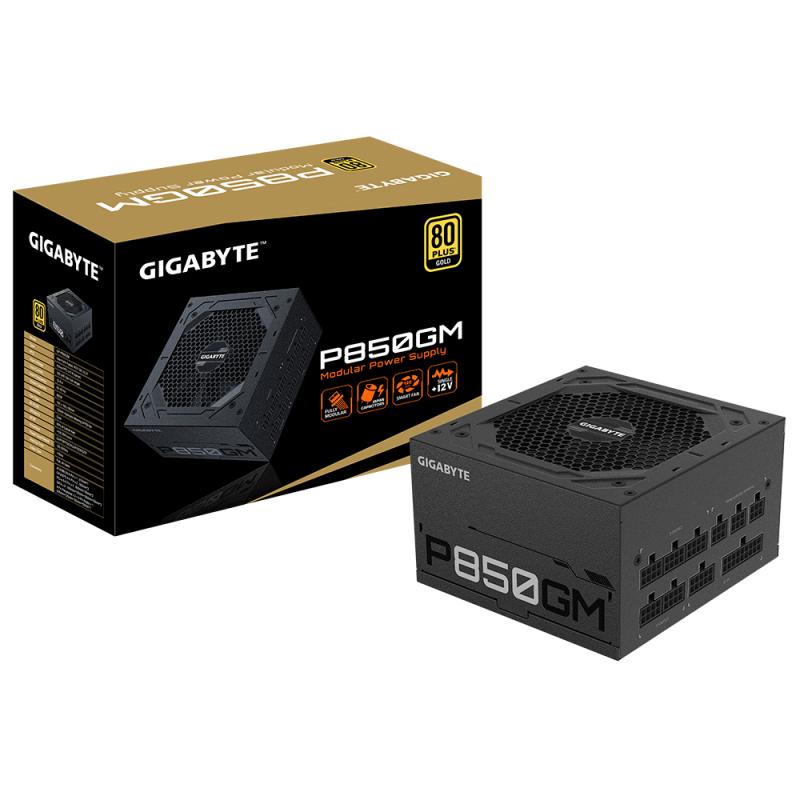Gigabyte P850GM unidad de fuente de alimentación 850 W 20+4 pin ATX ATX Negro