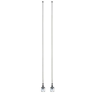 Antena Móvil Doble para Rango de Frecuencia de Banda Civil (CB) 26.960 - 27.400 MHz. F-61W