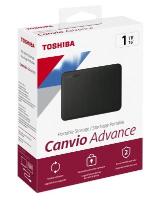 Disco Duro externo  TOSHIBA HDTCA10XK3AA - 1 TB, USB 3.0, Negro