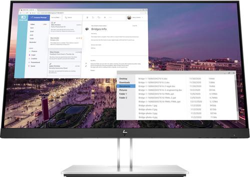 HP E-Series E23 G4 58.4 cm (23") 1920 x 1080 Pixeles Full HD LCD Negro, Plata