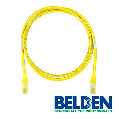PATCH CORD UTP CAT6 BELDEN C601104025 FORRO PVC AMARILLO CMR-RISER 4 PARES CALIBRE 24 AWG 100% COBRE