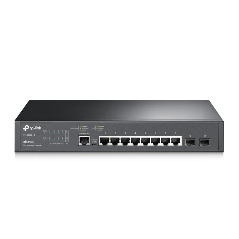 TP-LINK TL-SG3210 dispositivo de redes Gestionado L2 Gigabit Ethernet (10/100/1000) Negro