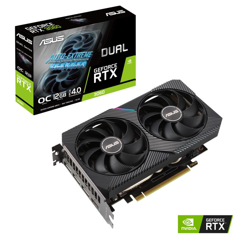 ASUS Dual -RTX3060-O12G NVIDIA GeForce RTX 3060 12 GB GDDR6