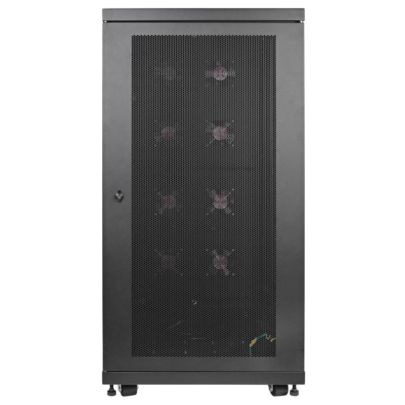 Tripp Lite SR24UBFFD Gabinete de Profundidad Estándar de 24U para Ambientes Severos