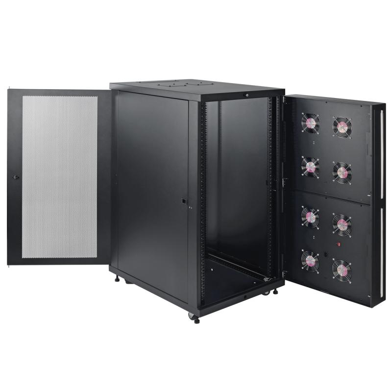 Tripp Lite SR24UBFFD Gabinete de Profundidad Estándar de 24U para Ambientes Severos