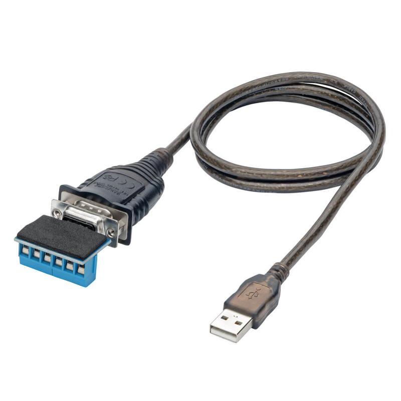 Tripp Lite U209-30N-IND Cable Adaptador USB a RS485 / RS422 FTDI Serial con Retención de COM (USB-A
