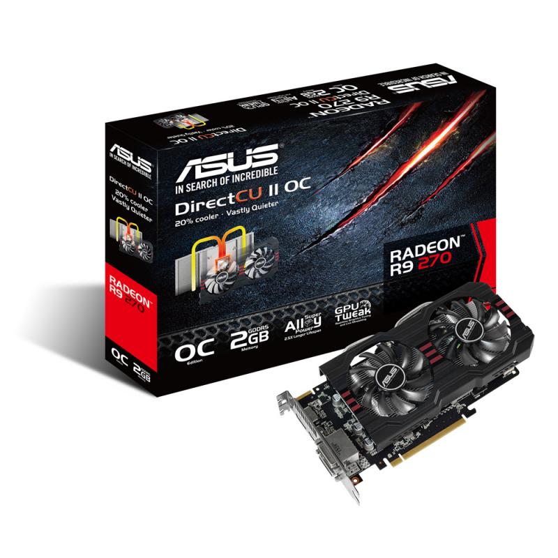 ASUS 90YV04X0-M0NA00 AMD Radeon R9 270 2GB tarjeta gráfica