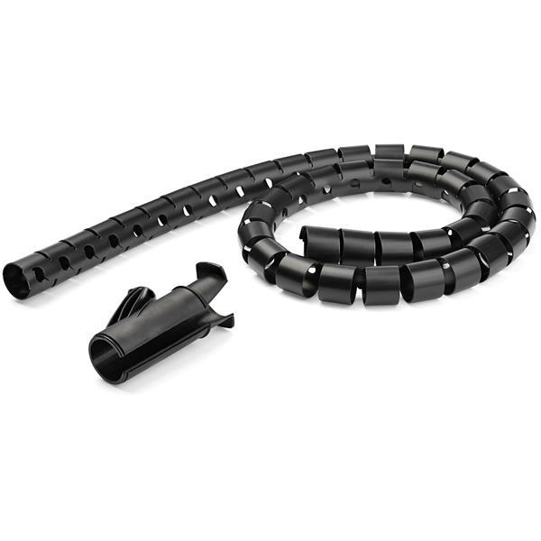 StarTech.com Tubo Organizador de Cables de 2.5m con 25mm de Diámetro - Tipo Espiral