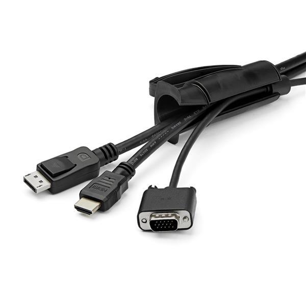 StarTech.com Tubo Organizador de Cables de 2.5m con 25mm de Diámetro - Tipo Espiral