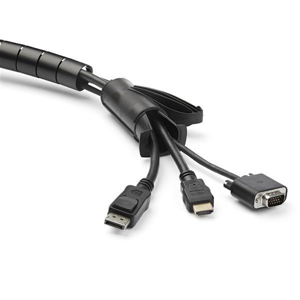 StarTech.com Tubo Organizador de Cables de 2.5m con 25mm de Diámetro - Tipo Espiral