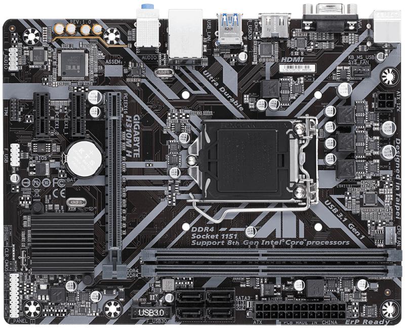 Gigabyte H310M H placa base Intel® H310 LGA 1151 (Zócalo H4) Micro ATX