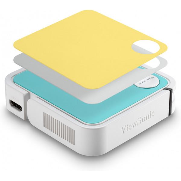 Viewsonic M1 mini video proyector Proyector portátil 120 lúmenes ANSI LED WVGA (854x480) Blanco