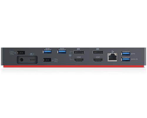 Lenovo Thunderbolt 3 Workstation Dock Gen 2 Alámbrico Negro